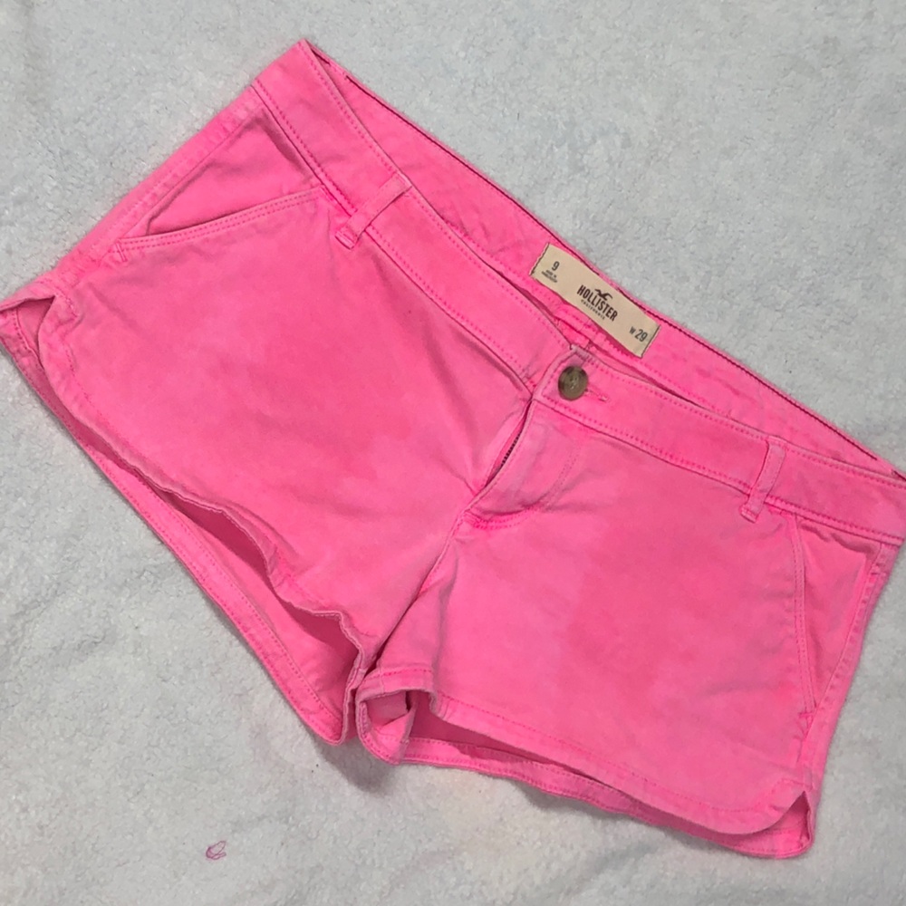 Hollister GUC Bright Pink Lowrise Short Shorts size 9/29